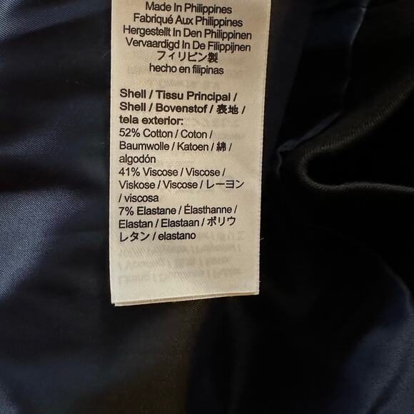 J. Crew Devon blazer in bi-stretch cotton blend Double Breasted Vented Black 12 - Picture 8 of 9